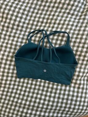 Lululemon Like a Cloud Longline Bra Size 8 in Teal